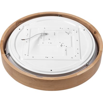 Brilagi - Plafón LED regulable MANAROLA SMART LED/24W/230V 2700-6500K roble 41 cm Ø Wi-Fi + mando a distancia Tuya