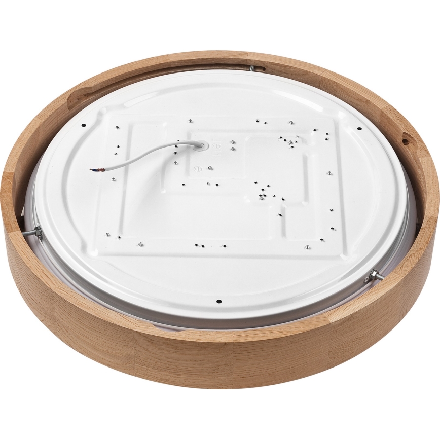 Brilagi - Plafón LED regulable MANAROLA SMART LED/24W/230V 2700-6500K roble 41 cm Ø Wi-Fi + mando a distancia Tuya