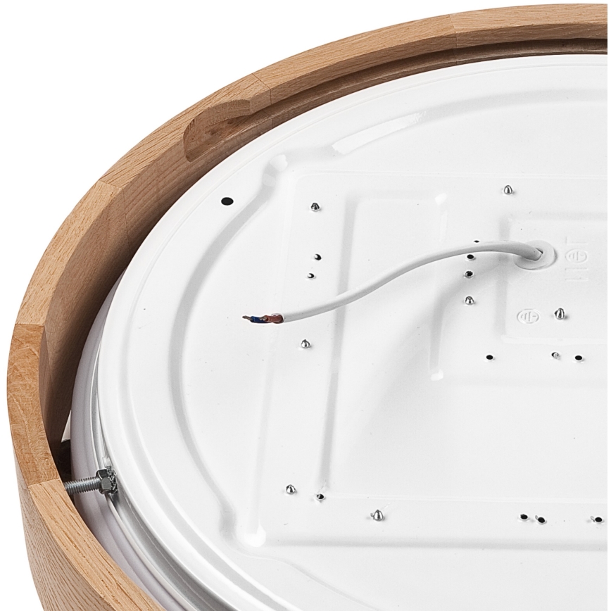 Brilagi - Plafón LED regulable MANAROLA SMART LED/24W/230V 2700-6500K roble 41 cm Ø Wi-Fi + mando a distancia Tuya