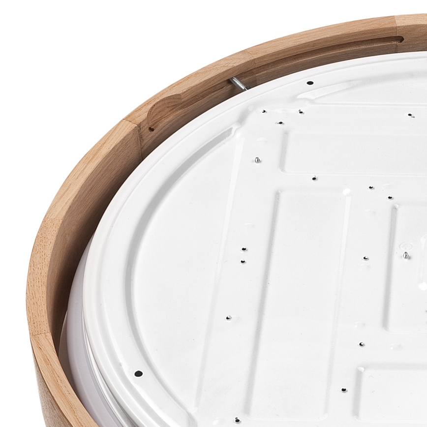 Brilagi - Plafón LED regulable MANAROLA SMART LED/36W/230V 2700-6500K roble d. 51 cm Wi-Fi + mando a distancia Tuya