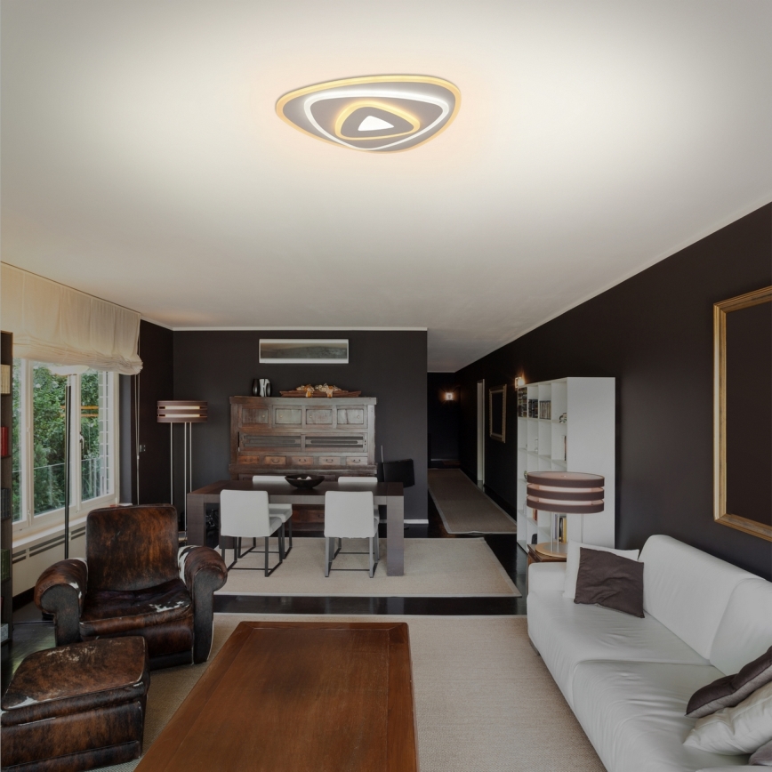 Brilagi - Plafón LED regulable MODERN MINI LED/45W/230V 3000/4000/6000K 30x30 cm + control remoto