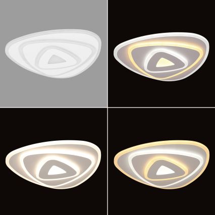 Brilagi - Plafón LED regulable MODERN MINI LED/45W/230V 3000/4000/6000K 30x30 cm + control remoto