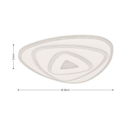 Brilagi - Plafón LED regulable MODERN MINI LED/45W/230V 3000/4000/6000K 30x30 cm + control remoto
