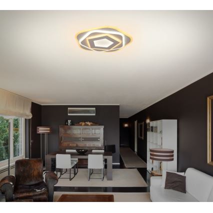 Brilagi - Plafón LED regulable MODERN MINI LED/53W/230V 3000/4000/6000K diá. 30 cm + control remoto