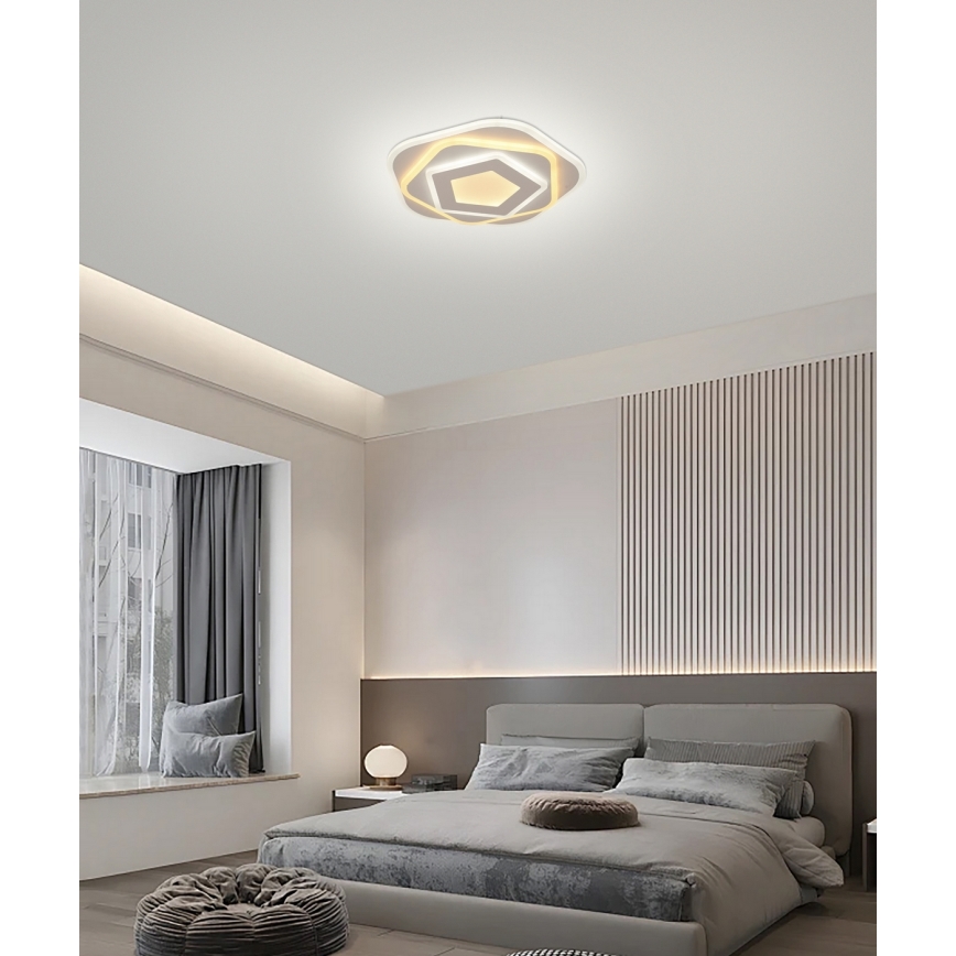 Brilagi - Plafón LED regulable MODERN MINI LED/53W/230V 3000/4000/6000K diá. 30 cm + control remoto