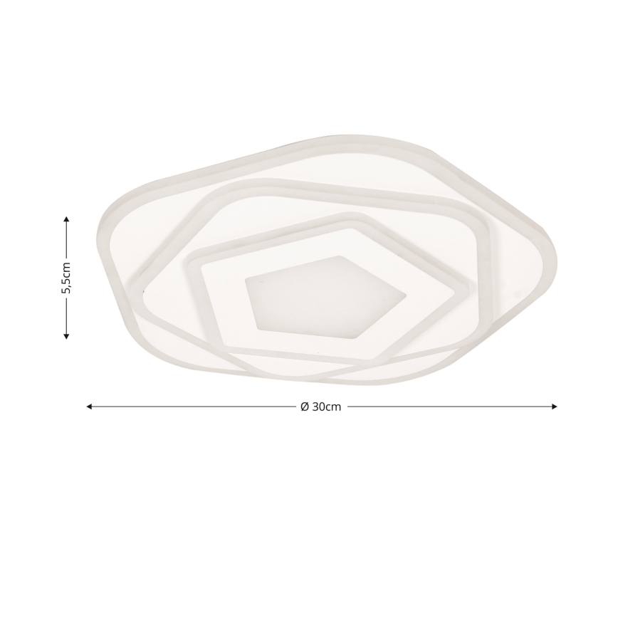 Brilagi - Plafón LED regulable MODERN MINI LED/53W/230V 3000/4000/6000K diá. 30 cm + control remoto