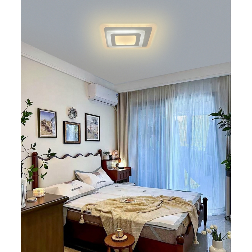 Brilagi - Plafón LED regulable MODERN MINI LED/65W/230V 3000/4000/6000K 37x37 cm + control remoto
