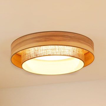 Brilagi - Plafón LED MONTANA BOHO LED/26W/230V diá. 60 cm marrón