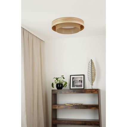 Brilagi - Plafón LED MONTANA BOHO LED/26W/230V diá. 60 cm marrón