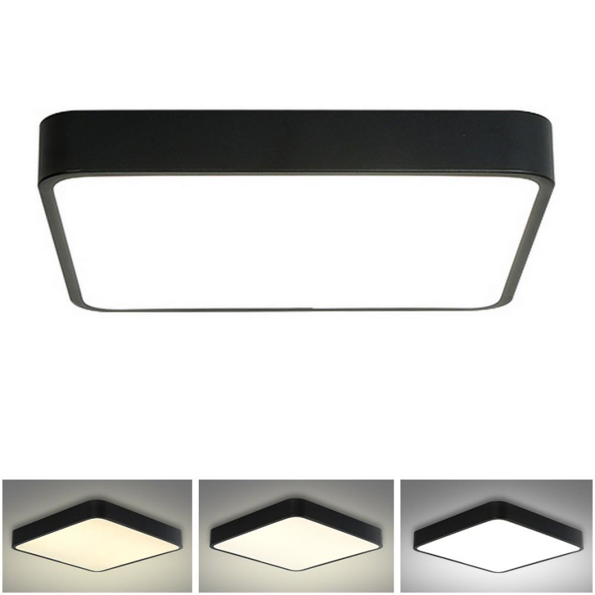 Brilagi - Plafón LED POOL LED/36W/230V 3000/4500/6000K 40x40 cm negro