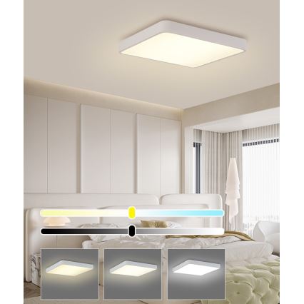 Brilagi - Plafón LED POOL LED/48W/230V 3000/4500/6000K 50x50 cm blanco