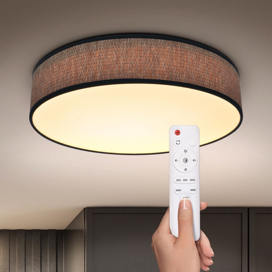 Brilagi - Plafón LED regulable ADELA LED/48W/230V 3000-6500K diá. 40 cm + control remoto