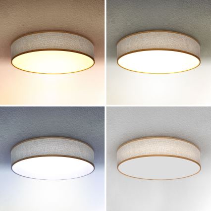 Brilagi - Plafón LED regulable CARMEN LED/48W/230V 3000-6500K diá. 40 cm + control remoto