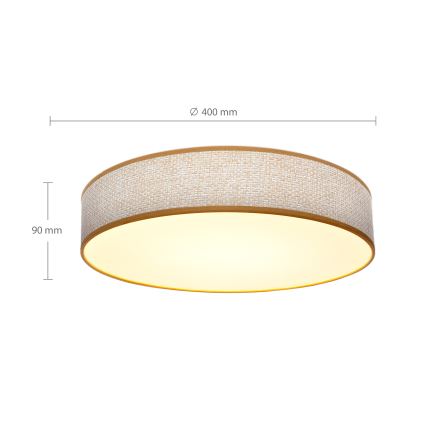 Brilagi - Plafón LED regulable CARMEN LED/48W/230V 3000-6500K diá. 40 cm + control remoto