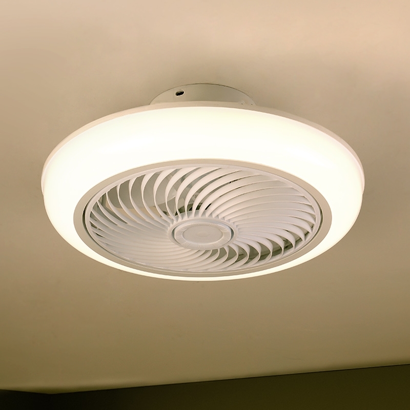 Brilagi - Plafón LED regulable con ventilador LED/30W/230V 3000-6500K blanco + control remoto