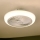 Brilagi - Plafón LED regulable con ventilador LED/30W/230V 3000-6500K blanco + control remoto