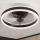 Brilagi - Plafón LED regulable con ventilador LED/30W/230V 3000-6500K negro + control remoto