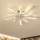 Brilagi - Plafón LED regulable con ventilador LED/50W/230V 3000-6500K blanco + control remoto