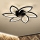 Brilagi - Plafón LED regulable con ventilador LED/50W/230V 3000-6500K negro + control remoto