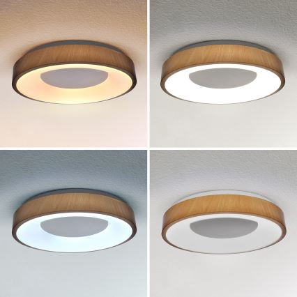 Brilagi - Plafón LED regulable DORIA LED/48W/230V 3000-6500K diá. 39 cm + control remoto