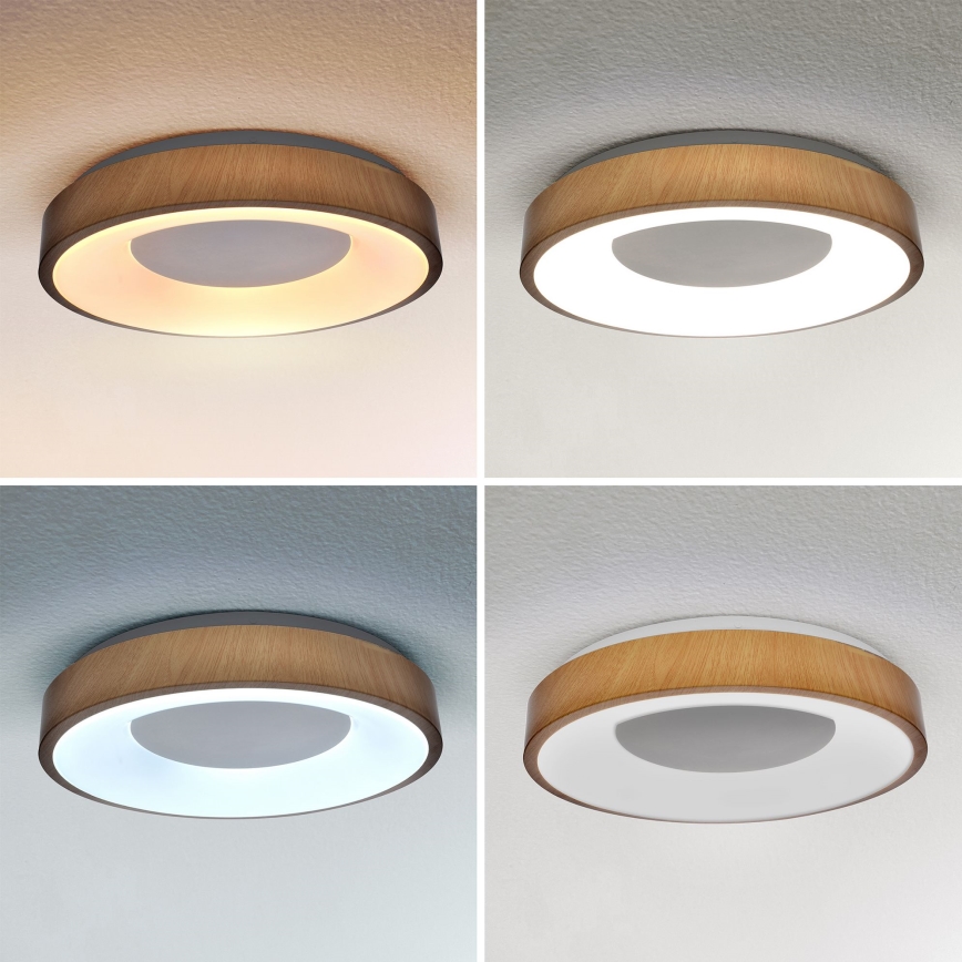 Brilagi - Plafón LED regulable DORIA LED/48W/230V 3000-6500K diá. 39 cm + control remoto