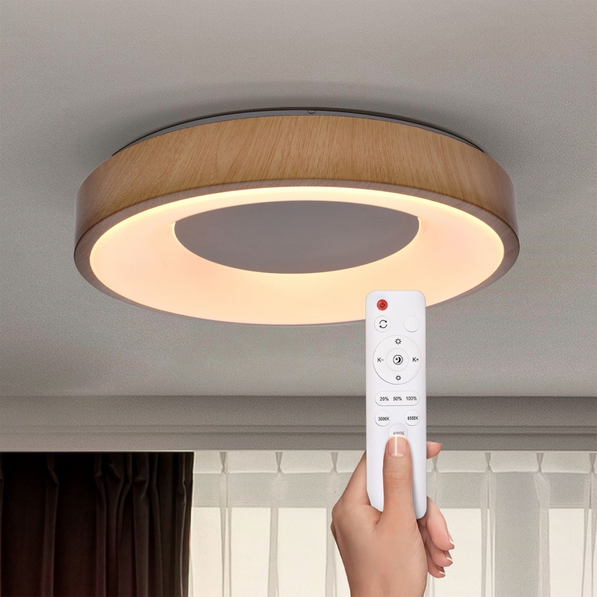 Brilagi - Plafón LED regulable DORIA LED/48W/230V 3000-6500K diá. 39 cm + control remoto