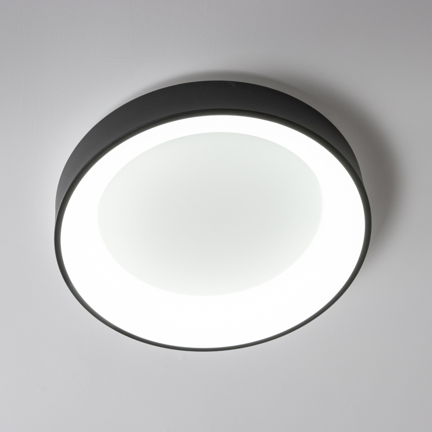 Brilagi - Plafón LED regulable FALCON LED/80W/230V 3000-6500K negro + mando a distancia