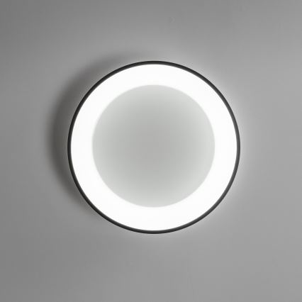 Brilagi - Plafón LED regulable FALCON LED/80W/230V 3000-6500K negro + mando a distancia