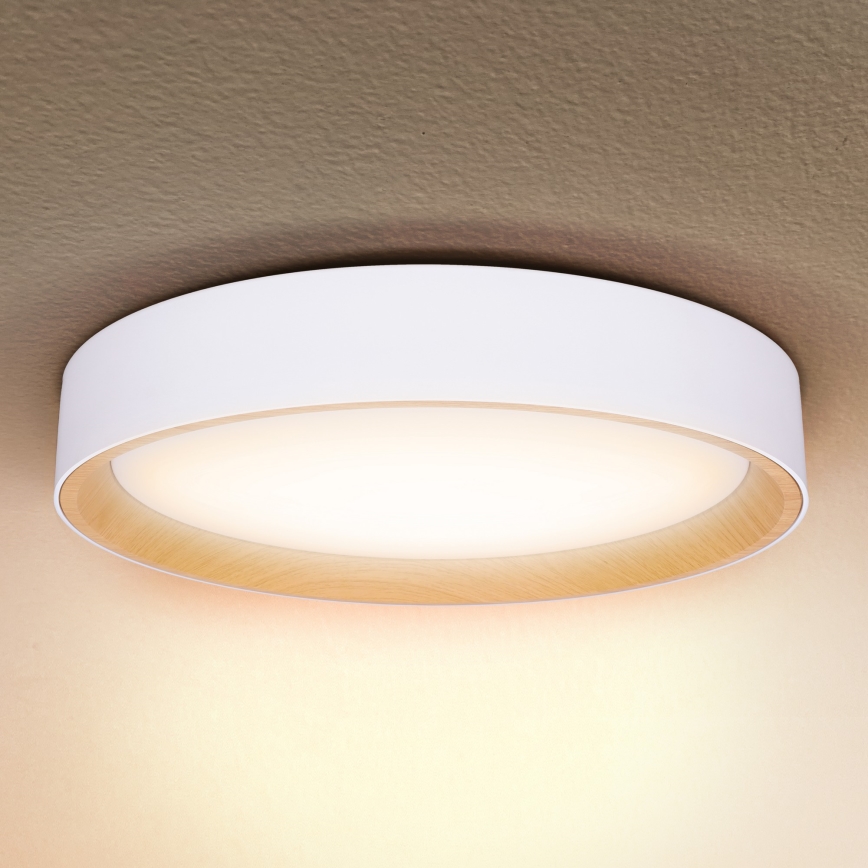 Brilagi - Plafón LED regulable LARIOS LED/60W/230V 3000-6500K ø 49 cm blanco + control remoto
