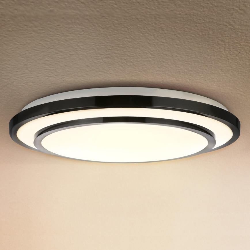 Brilagi - Plafón LED regulable LUCIANO LED/48W/230V 3000-6500K ø 39 cm negro + control remoto