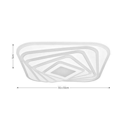 Brilagi - Plafón LED regulable MODERN LED/210W/230V 2700-6500K 55x55 cm + control remoto