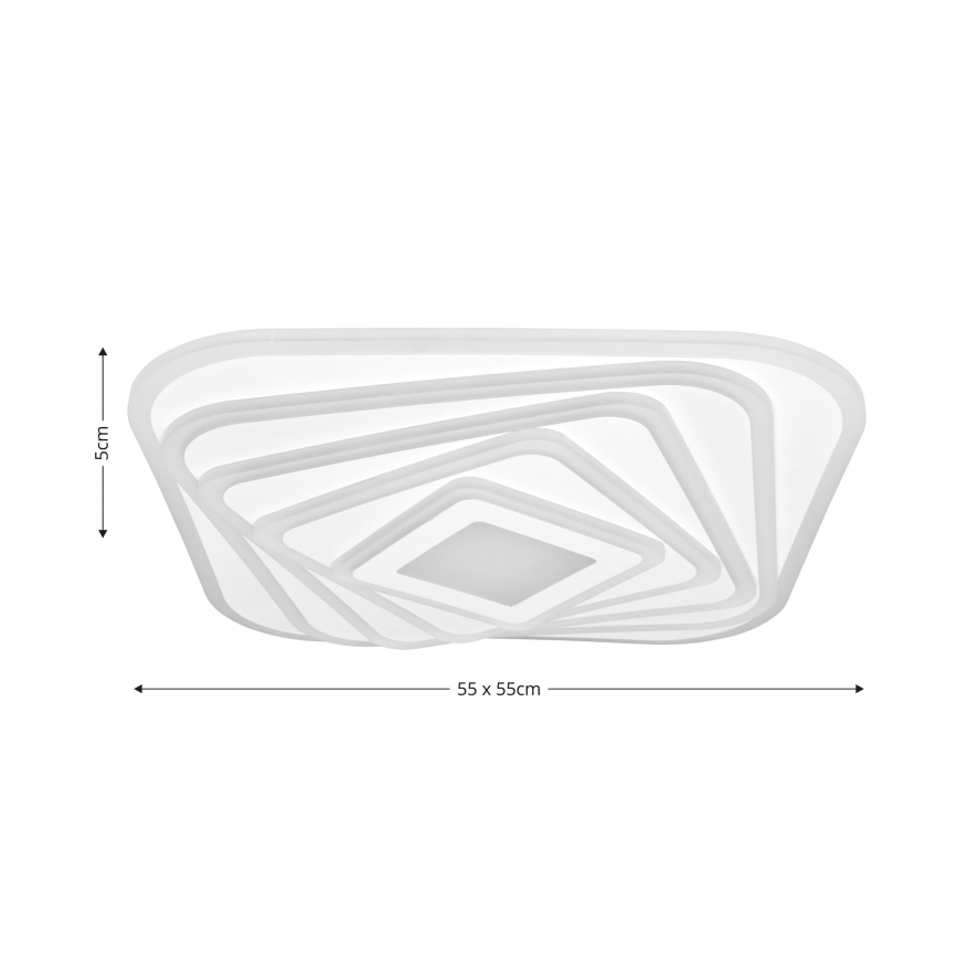 Brilagi - Plafón LED regulable MODERN LED/210W/230V 2700-6500K 55x55 cm + control remoto