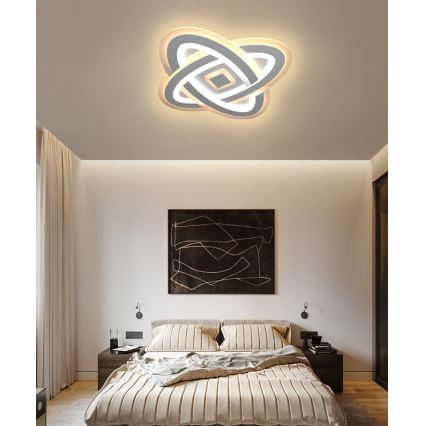 Brilagi - Plafón LED regulable MODERN LED/90W/230V 2700-6500K 48x48 cm+ control remoto