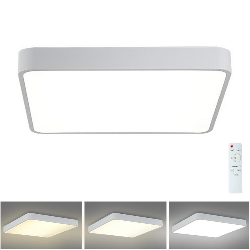 Brilagi - Plafón LED regulable POOL LED/36W/230V 3000-6000K 40x40 cm blanco + control remoto
