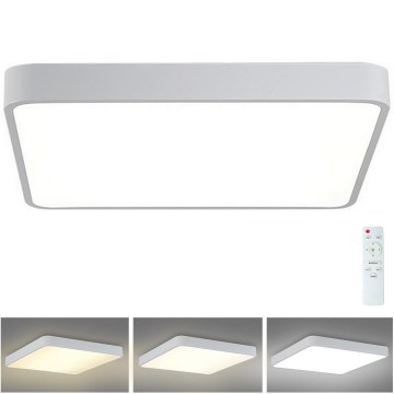 Brilagi - Plafón LED regulable POOL LED/48W/230V 3000-6000K 50x50 cm blanco + control remoto