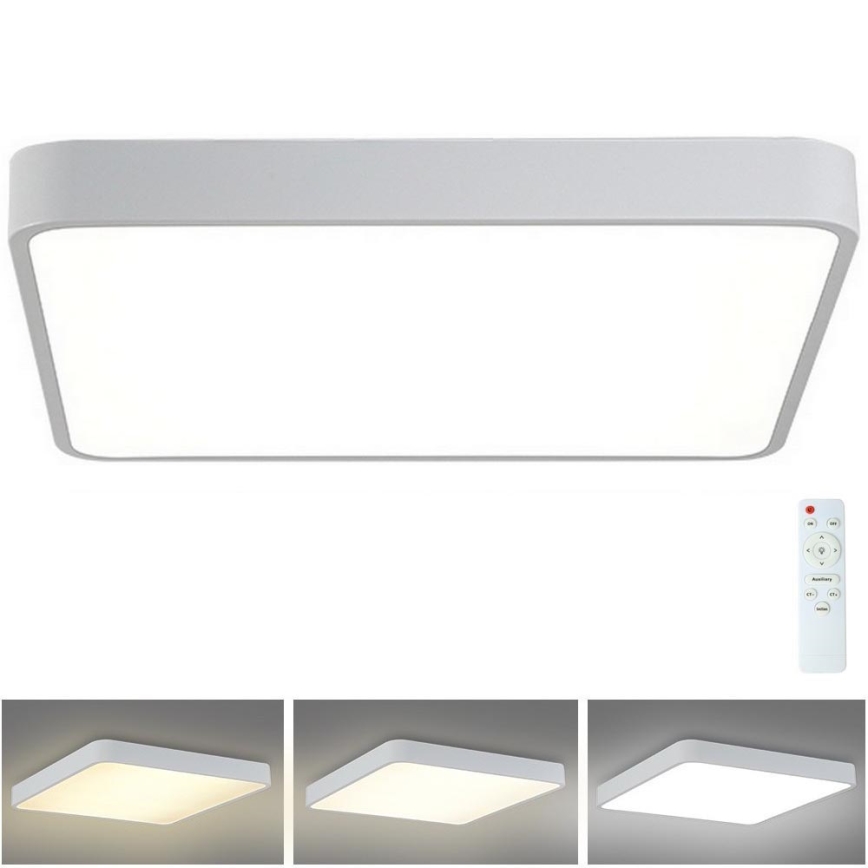 Brilagi - Plafón LED regulable POOL LED/48W/230V 3000-6000K 50x50 cm blanco + control remoto