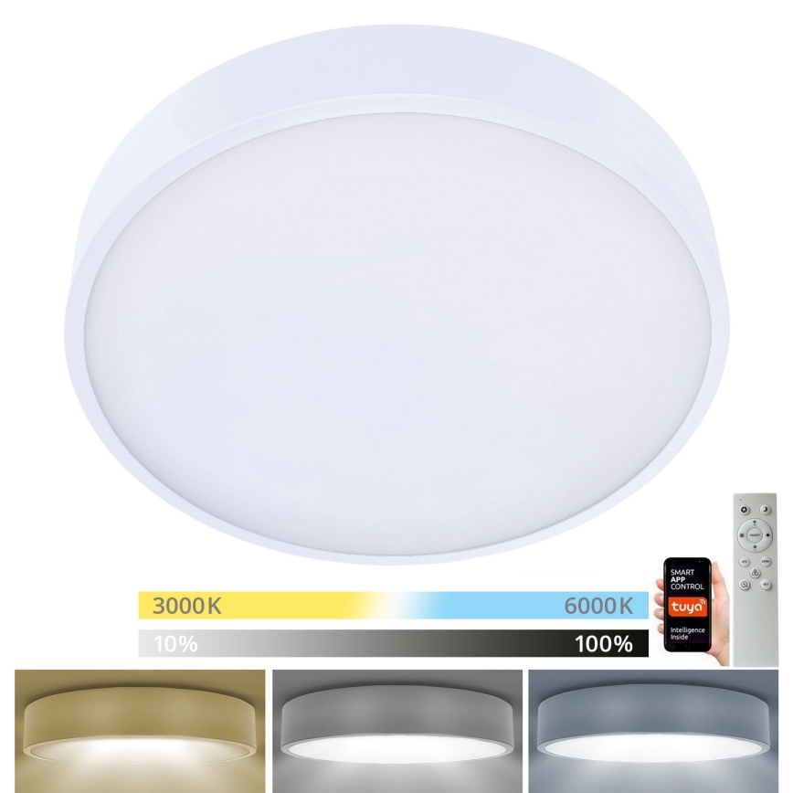 Brilagi - Plafón LED regulable POOL SMART LED/48W/230V 40 cm 3000-6000K Wi-Fi Tuya + control remoto blanco