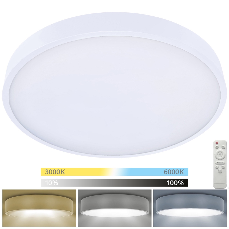 Brilagi - Plafón LED regulable POOL SMART LED/60W/230V 3000-6000K 50 cm + control remoto blanco