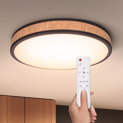 Brilagi - Plafón LED regulable ROSA LED/48W/230V 3000-6500K diá. 38 cm + control remoto