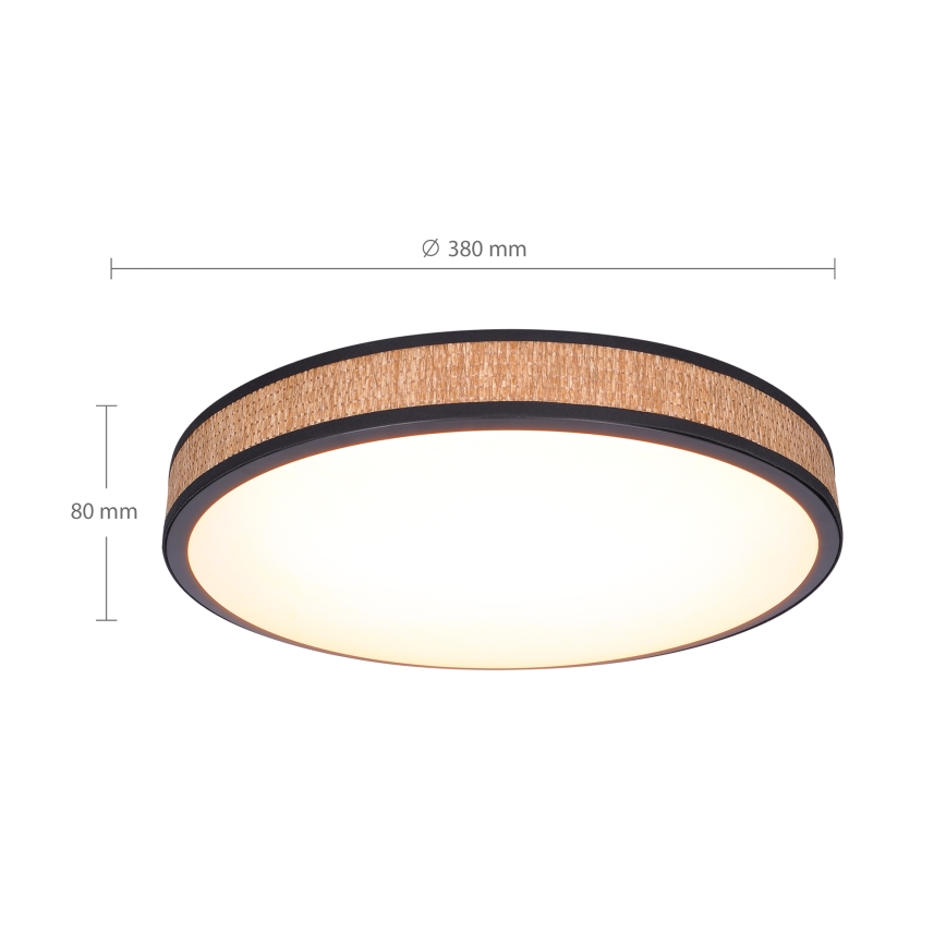 Brilagi - Plafón LED regulable ROSA LED/48W/230V 3000-6500K diá. 38 cm + control remoto