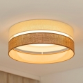Brilagi - Plafón LED regulable ROYAL YUTE LED/24W/230V diá. 45 cm 3000/4000/6500K beige/color crema  + control remoto