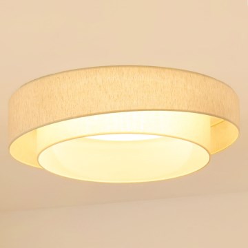 Brilagi - Plafón LED regulable SHINE LED/24W/230V 3000/4000/6500K color crema + control remoto