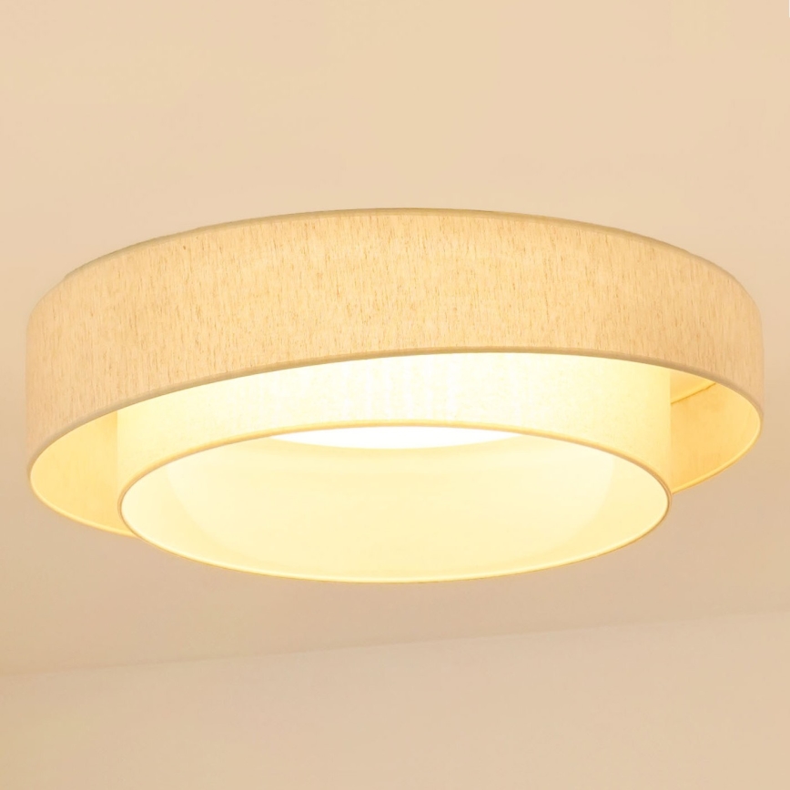Brilagi - Plafón LED regulable SHINE LED/24W/230V 3000/4000/6500K color crema + control remoto