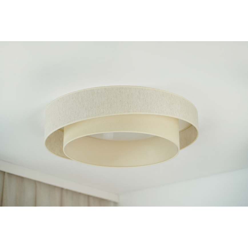 Brilagi - Plafón LED regulable SHINE LED/24W/230V 3000/4000/6500K color crema + control remoto