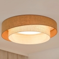 Brilagi - Plafón LED regulable SHINE LED/24W/230V diá. 60 cm 3000/4000/6500K beige/color crema + control remoto
