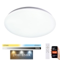 Brilagi - Plafón LED regulable SMART LED/24W/230V 2700-6500K Wi-Fi Tuya + mando a distancia