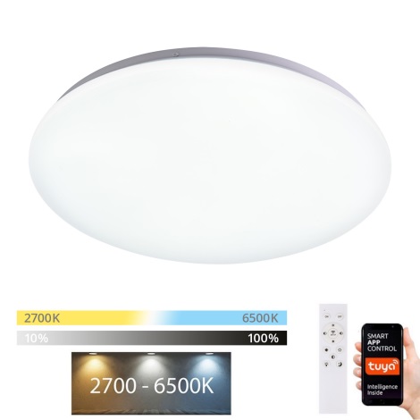 Brilagi - Plafón LED regulable SMART LED/24W/230V 2700-6500K Wi-Fi Tuya + mando a distancia