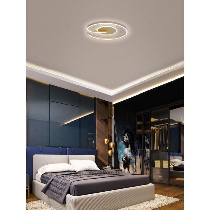 Brilagi -Plafón LED regulable SPIRAL LED/56W/230V 3000/4000/6000K+ control remoto