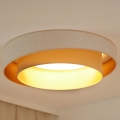 Brilagi - Plafón LED regulable VEGAS SHINE LED/24W/230V diá. 60 cm 3000/4000/6500K color crema/beige + control remoto