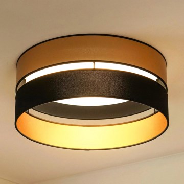 Brilagi - Plafón LED ROYAL LED/24W/230V diá. 45 cm negro/dorado